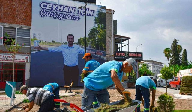 Başkan Kadir Aydar’dan Ceyhan’ın merkezine yeni yeşil alan