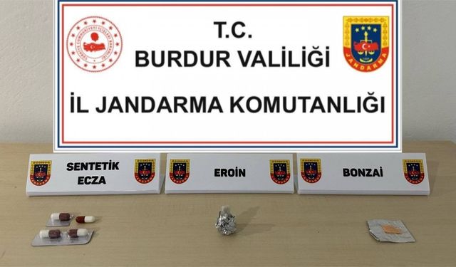 Burdur’da jandarmanın uyuşturucu operasyonunda 1 şüpheli tutuklandı