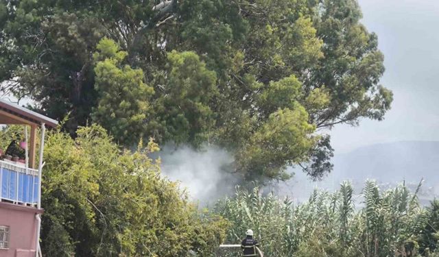 İskenderun’da bahçe yangını