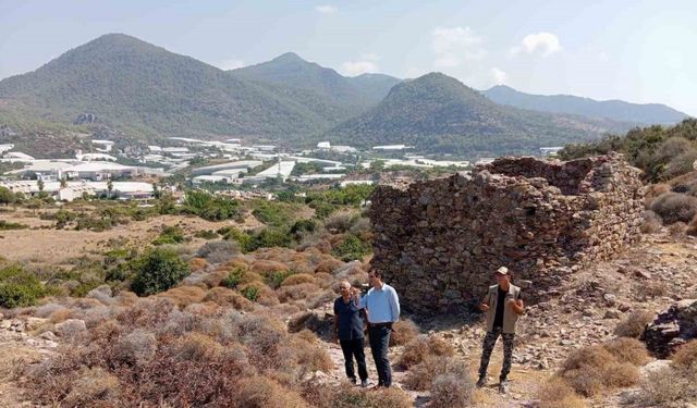 Kaymakamı Topsakaloğlu Arsinoe Antik Kentinde incelemelerde bulundu