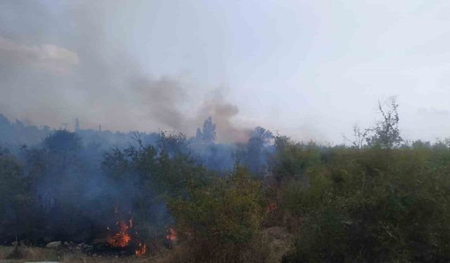 Osmaniye’de makilik alanda çıkan yangın söndürüldü