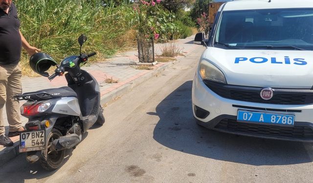 Kaza yapan motosikletin sürücüsü yaralandı