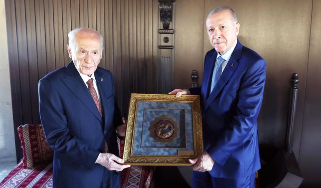 Cumhurbaşkanı Erdoğan Bahçeli ile görüştü