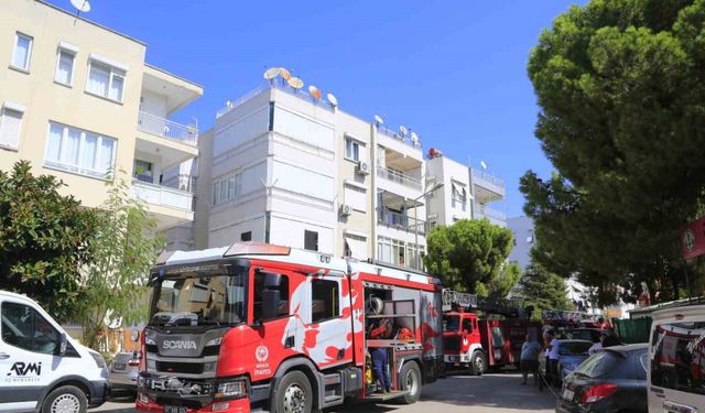 Klimadan çıkan yangın panik yaşattı