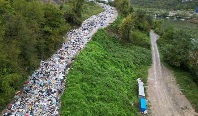 Bartın’da metrelerce uzayan çöp yığınlarıyla ilgili inceleme başlatıldı