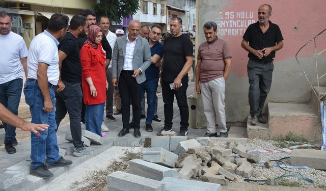 Başkan Kıraç, Fevzi Çakmak Caddesi'ndeki Çalışmaları Yerinde İnceledi