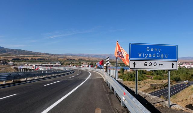 Bingöl'deki Genç Viyadüğü, zamandan ve yakıttan tasarruf sağlıyor