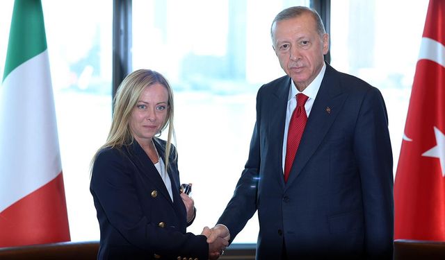 Cumhurbaşkanı Erdoğan İtalya Başbakanı Meloni'yi kabul etti