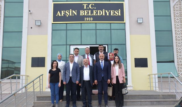 Afşin Kültür Sanat Derneği Afşin Belediyesi’ni Ziyaret Etti