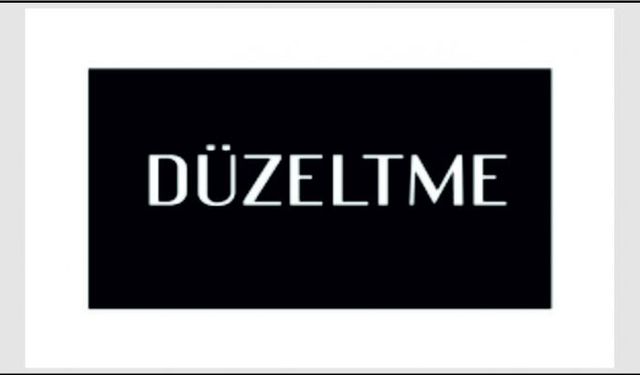 Düzeltme İlanı ILN02086271 İhale