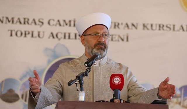 Diyanet İşleri Başkanı Erbaş,  Cami ve Kur'an Kursları Açılışına Katıldı