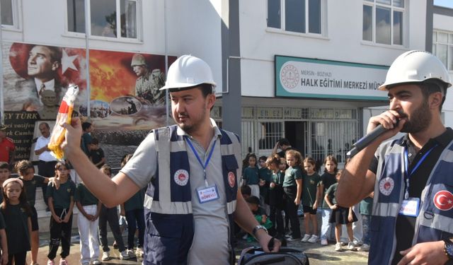 Bozyazı'da afetlere hazırlık için tatbikat yapıldı