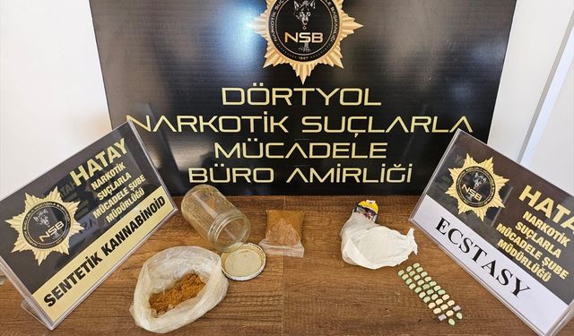 Hatay'da uyuşturucu operasyonlarında yakalanan 6 şüpheliden 3'ü tutuklandı