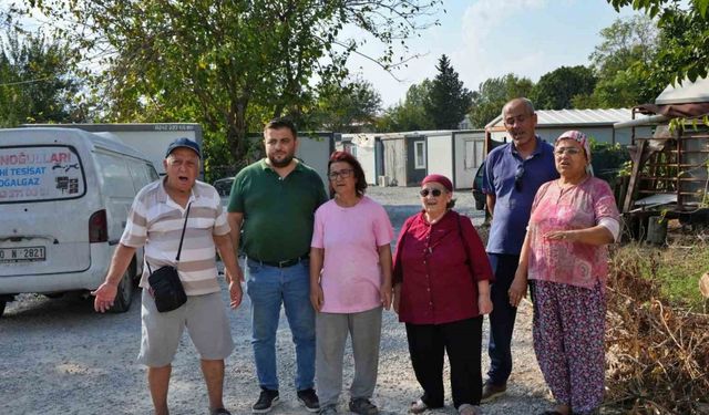 Antalya’da çok hisseli araziye konulan konteynerlerdeki jeneratör sesleri mahalleliyi çileden çıkardı