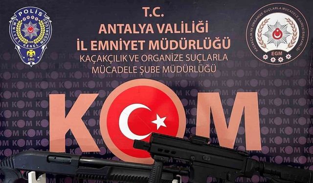 Antalya’da kaçak silah operasyonu: 1 kişi tutuklandı