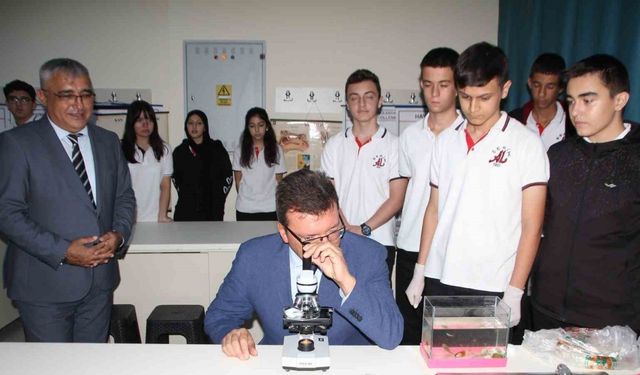 Serik’te hayırsever firmadan fen lisesine 3 laboratuvar