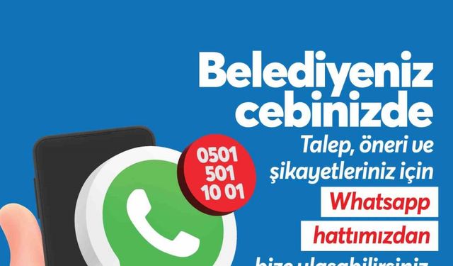 Yüreğir’de  Whatsapp İletişim Hattı kuruldu