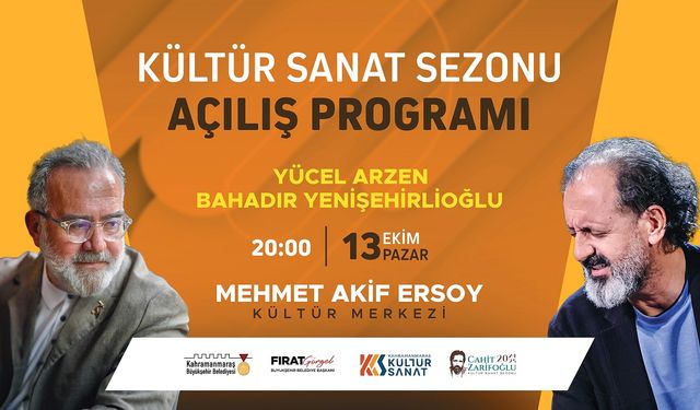 Cahit Zarifoğlu Kültür Sanat Sezonu Görkemli Programla Başlayacak