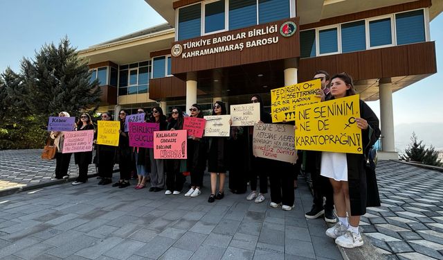 Kahramanmaraş'ta Avukatlardan Kadın Cinayetlerine Tepki