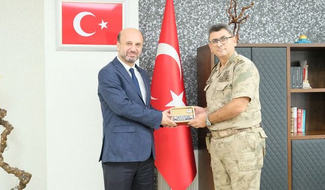 Tuğgeneral Gemalmaz, Müftü Kotan’ı Ziyaret Etti