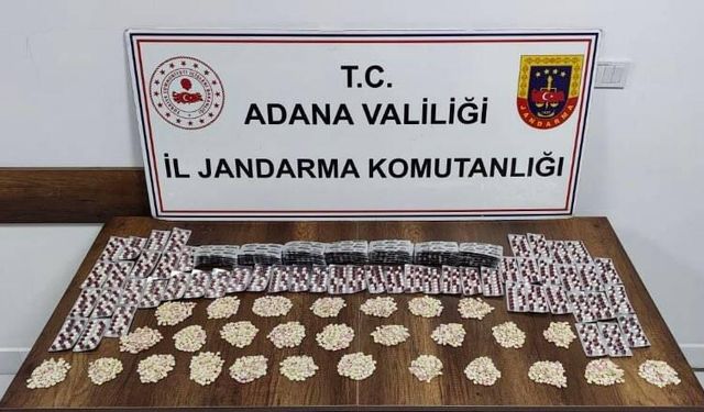 Adana'da bir evde 4 bin 90 uyuşturucu hap ele geçirildi