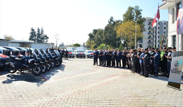 Hatay Büyükşehir Belediyesinin emniyete hibe ettiği araçlar hizmete başladı