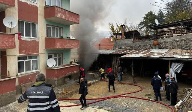 Isparta’da odunlukta çıkan yangın söndürüldü