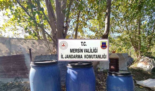 Mersin’de 510 litre sahte içki ele geçirildi