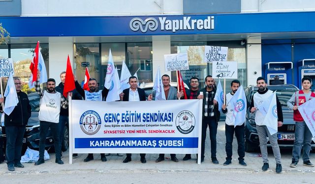 Genç Eğitim Sendikasından Maaş Bankası’na Protesto