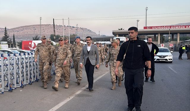 Jandarma Genel Komutanı Orgeneral Çardakcı, Cilvegözü Sınır Kapısı'nda incelemelerde bulundu