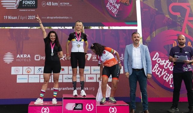 Akra Gran Fondo bisiklet yarışları yapıldı