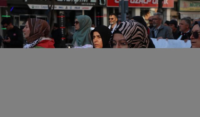 Burdur'da İsrail'in Gazze'ye saldırıları protesto edildi