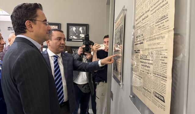 DEVA Partisi Genel Başkanı Ali Babacan, Antalya Gazeteciler Cemiyetini ziyaret etti