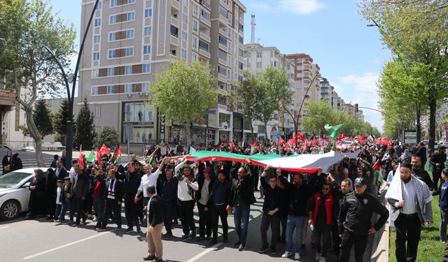 Kahramanmaraş'ta İsrail'in Gazze'ye Saldırıları Protesto Edildi