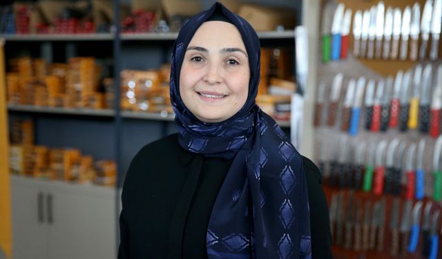Girişimci Kadın Hibeyle Üretmeye Başladığı Bıçakları 24 Ülkeye Satıyor