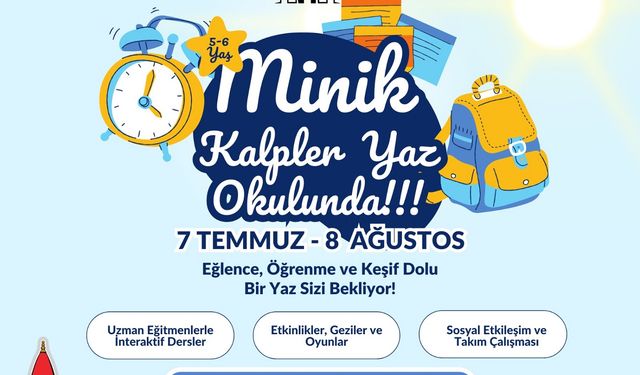 Onikişubat Belediyesi’nin ‘Minik Kalpler Yaz Okulu’na Başvurular Başlıyor