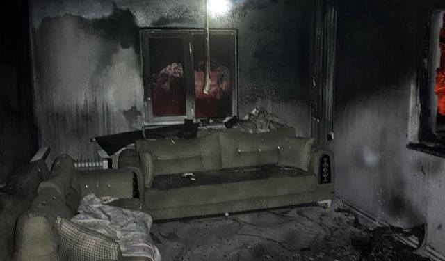 Afşin’de Yangından Etkilenen Anne ve Çocuk Hastaneye Kaldırıldı