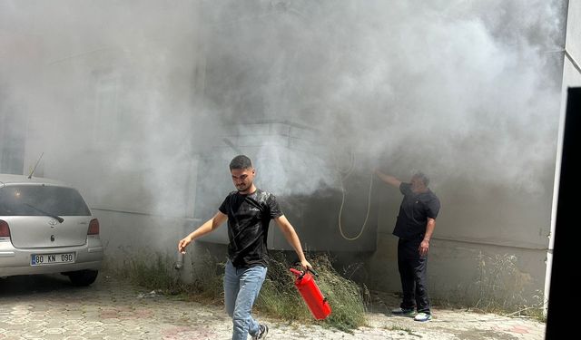 Osmaniye’de evde çıkan yangın paniğe neden oldu