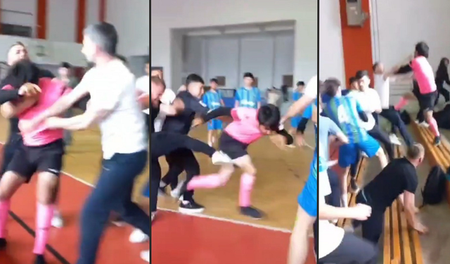 Hakem Kararına Sinirlenen Öğretmen Maçı Yumruklu Kavgaya Çevirdi
