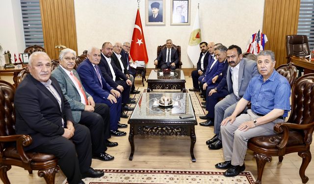 Kahramanmaraş Valisi Mükerrem Ünlüer’e  Makam Ziyaretleri Devam Ediyor