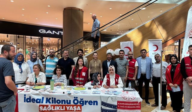 Kahramanmaraş'ta "İdeal Kilonu Öğren Sağlıklı Yaşa" Standı Kuruldu