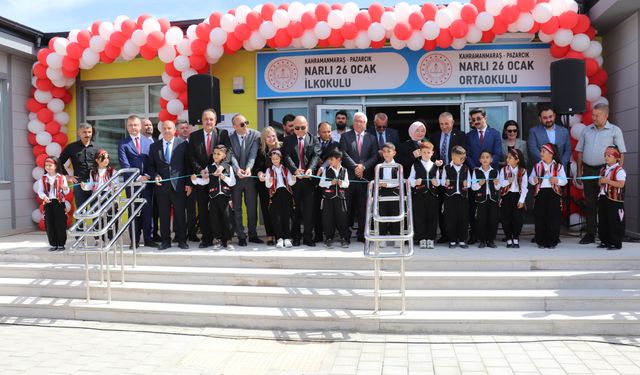 Narlı 26 Ocak İlkokulu Ve Ortaokulu Törenle Açıldı
