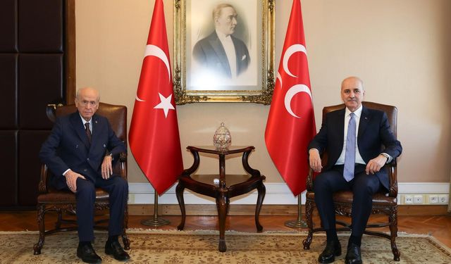 Numan Kurtulmuş'tan TBMM'de Devlet Bahçeli'ye ziyaret
