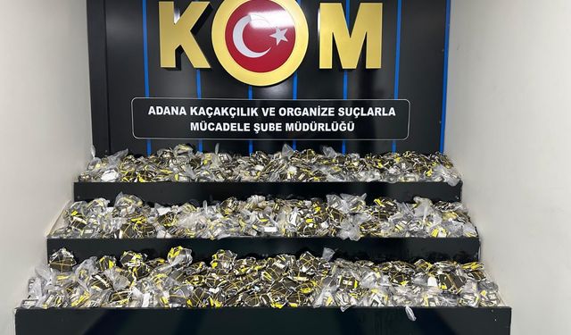 Adana'da 16 bin 750 mükerrer bandrol ele geçirildi