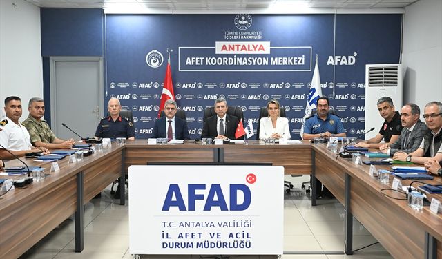 Antalya'da İl Afet ve Acil Durum Koordinasyon Kurulu Toplantısı yapıldı