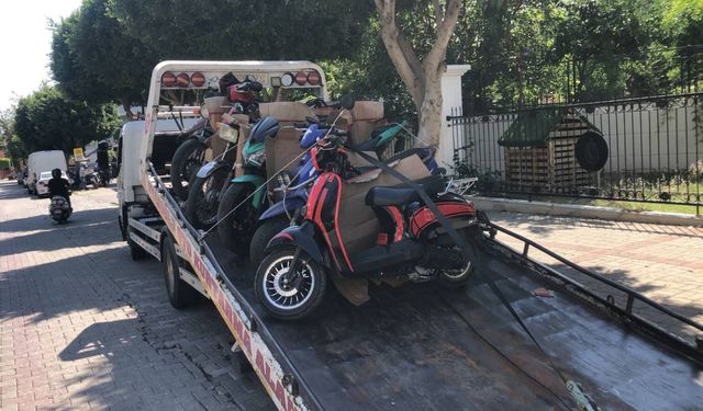 Antalya'da motosiklet sürücülerine yönelik denetim yapıldı