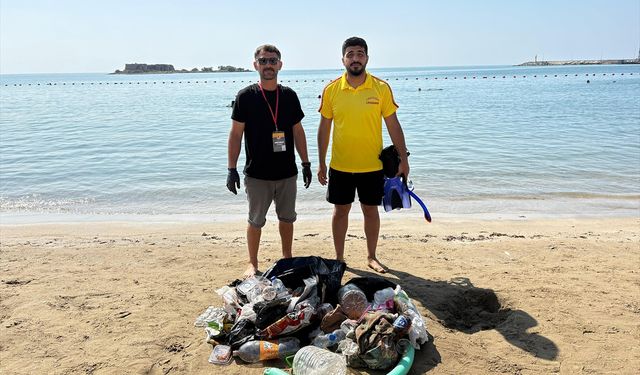 Yumurtalık'ta su altı temizliği yapıldı