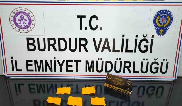 Burdur’da uyuşturucu operasyonu: 1 tutuklama