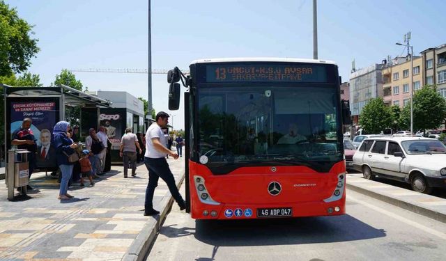 Kahramanmaraş’ta bayramda ücretsiz 11 bin 250 yolcu taşındı