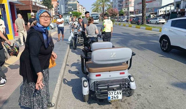 Manavgat’ta motosiklet kazası: 1 yaralı